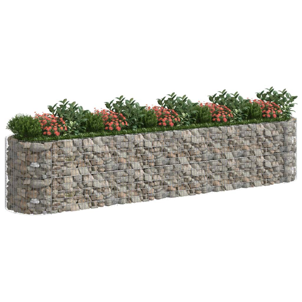 Jardinière Gabion 5m Acier Galvanisé pour Bordure et Mur Végétal Argenté – ComfortXL Outdoor Living - Image 3