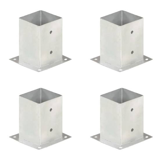 Ancre de poteau métal galvanisé 101 mm x 150 mm x 150 mm - PANGIVO - Image 1