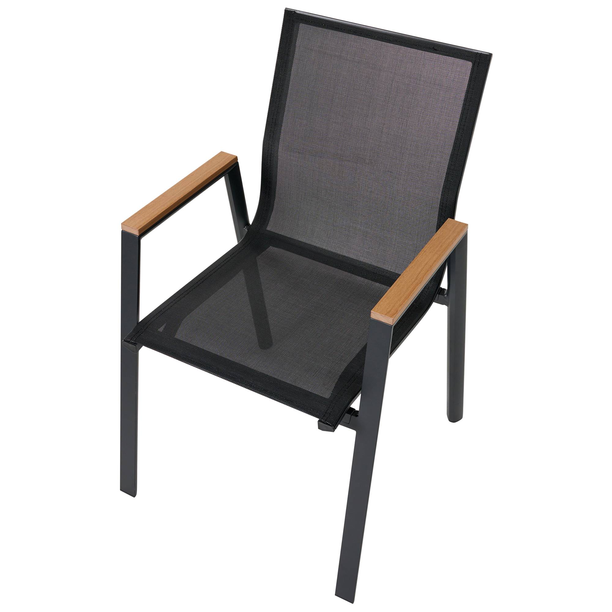 Chaise de jardin Aluminium Noir TIANO - Beliani - Image 7