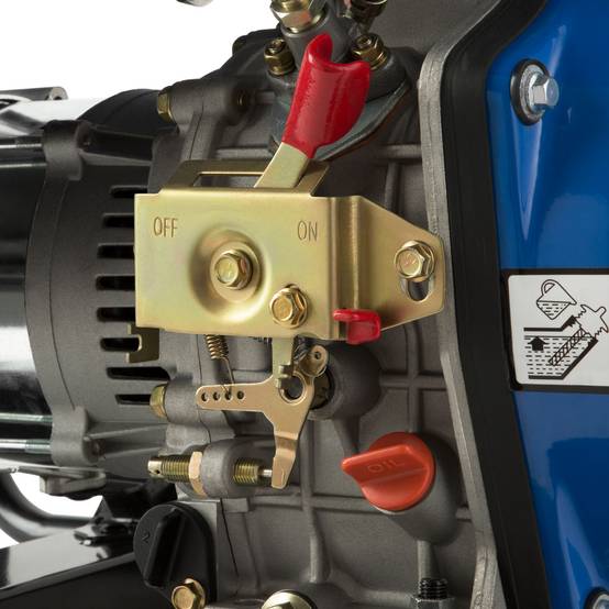 Groupe Électrogène Diesel EBERTH 5000W - Générateur Électrique Puissant 10CV, Démarrage Électrique, 400V/230V/12V, AVR, Idéal Maison & Chantier