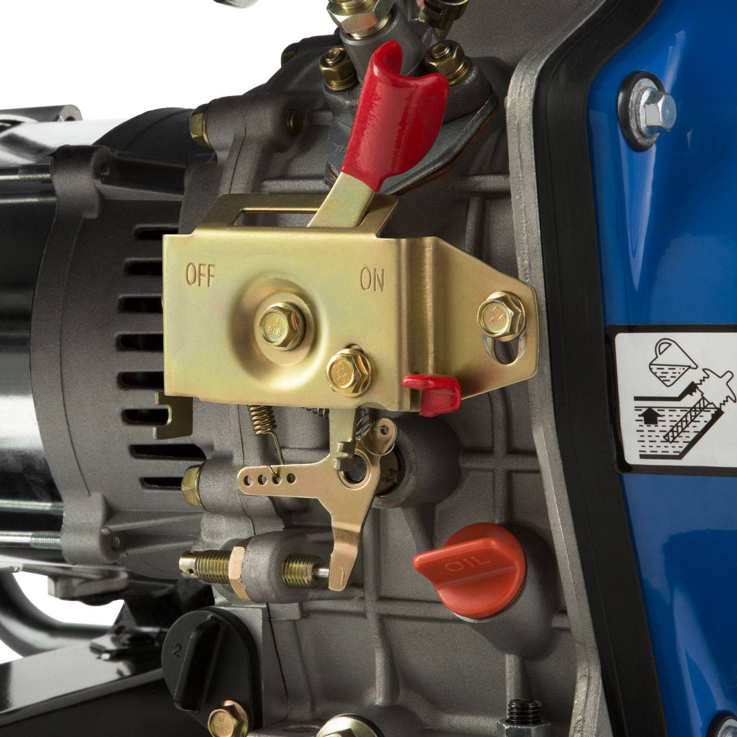 Groupe Électrogène Diesel EBERTH 5000W - Générateur Électrique Puissant 10CV, Démarrage Électrique, 400V/230V/12V, AVR, Idéal Maison & Chantier
