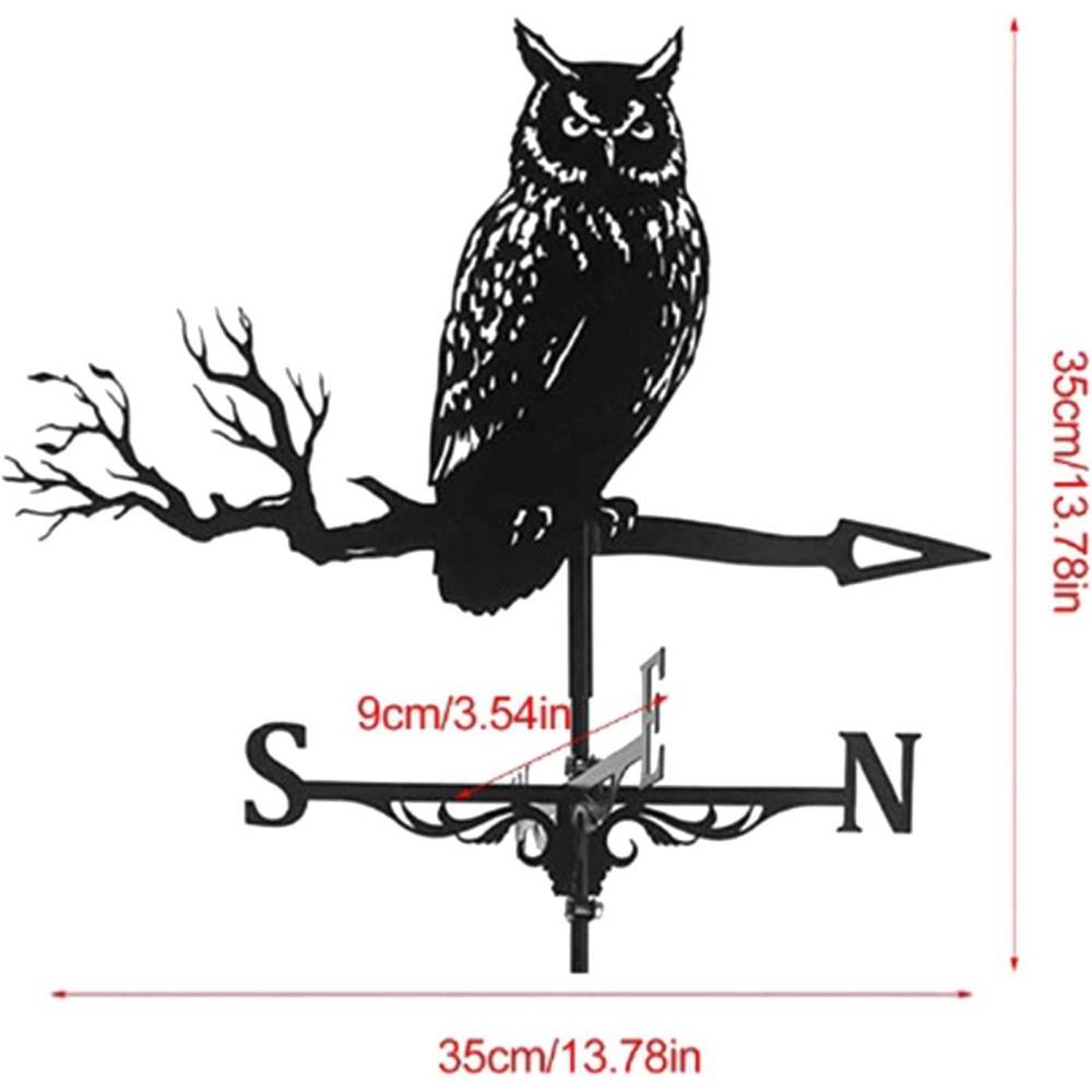 Girouette Design Hibou Métal Décorative pour Jardin Toit et Terrasse - Décoration de jardin- Living123 - Image 4