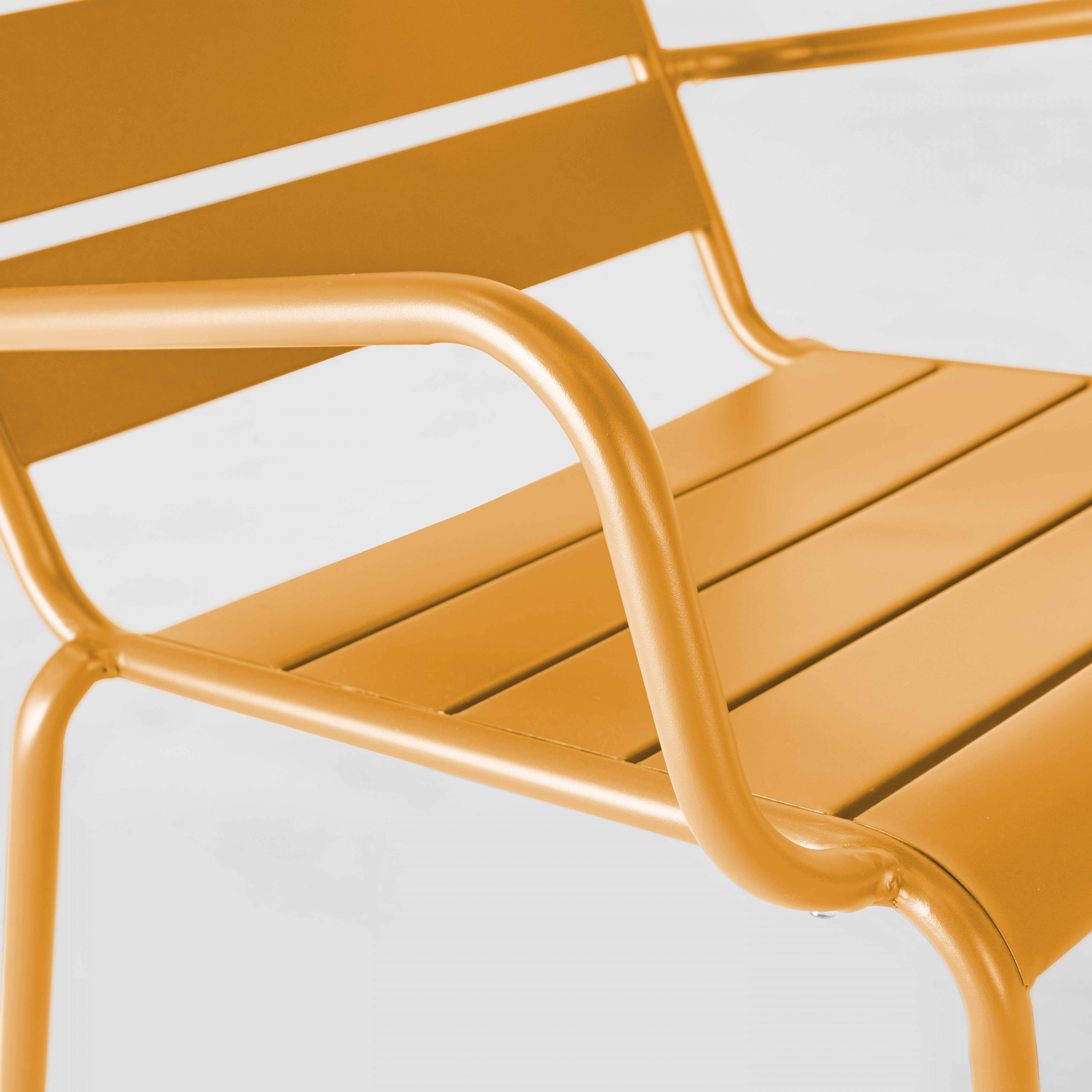 Oviala - Fauteuil de jardin bas relax acier jaune Palavas - Oviala - Image 6
