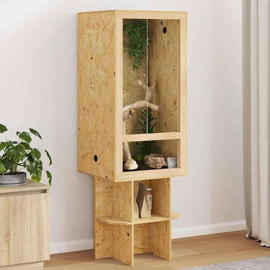 Vidaxl - Terrarium Marron 50 x 50 x 150 cm OSB vidaXL 3397889 - Image 1