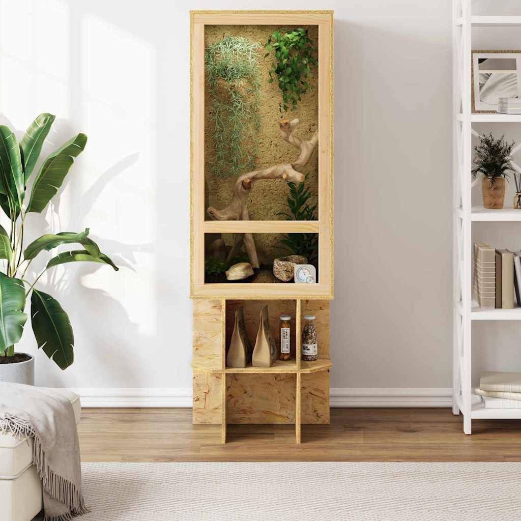 Vidaxl - Terrarium Marron 50 x 50 x 150 cm OSB vidaXL 3397889 - Image 4