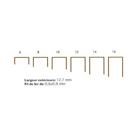 Arca - Agrafes 80 - 12mm Galva - Boite de 10000 - ARCA - ARA8012G - Image 2