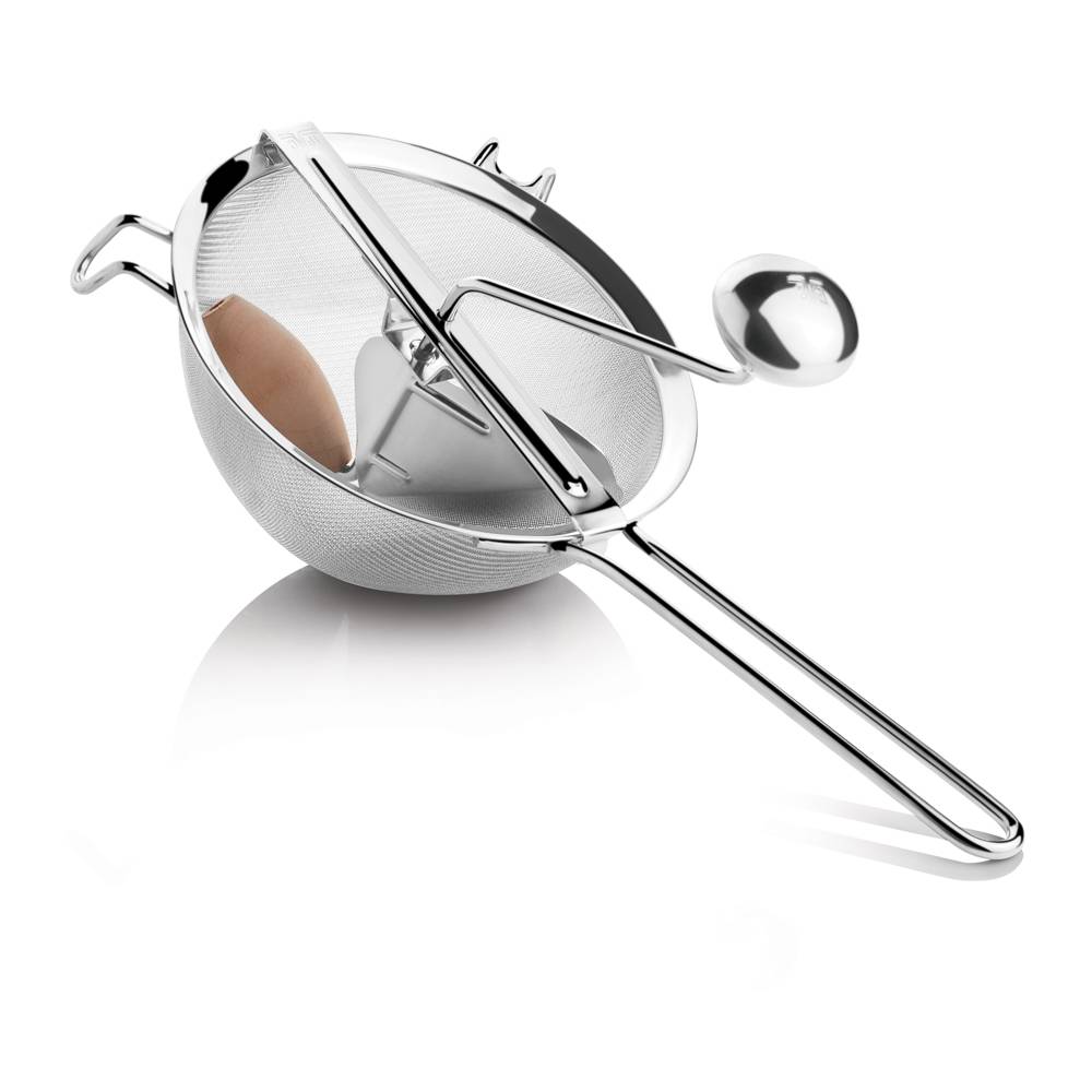 Passoire avec tamis à coulis 20 cm inox - Image 1