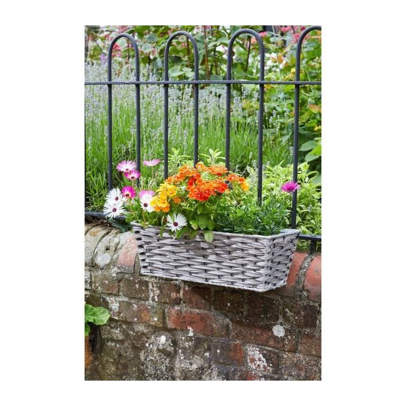 Smart Garden - Jardiniere - Faux Rotin - Bari Gris - 48 Cm - Smart Garden - Image 2