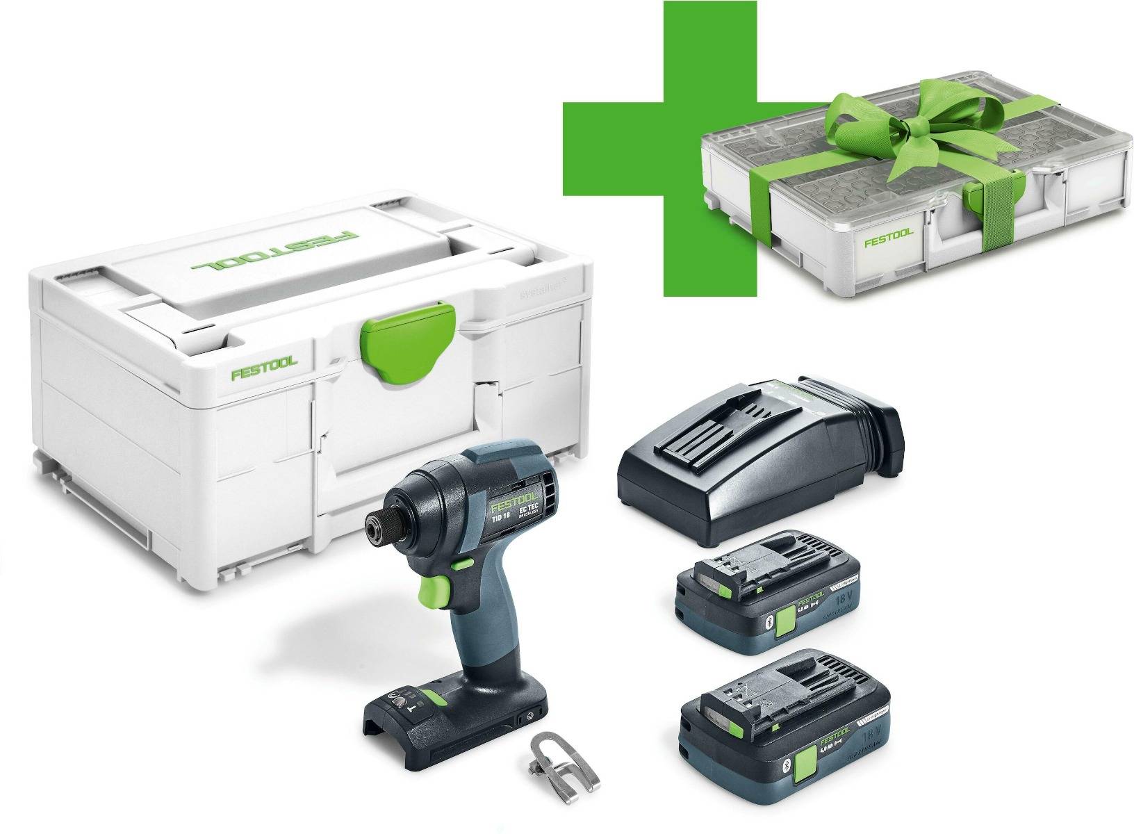 Visseuse à percussion sans fil TID 18 HPC 4,0 I-Plus Organizer Edition - FESTOOL - avec 2 batteries 18V 4.0 Ah + chargeur + Systainer - 577426 - Image 1
