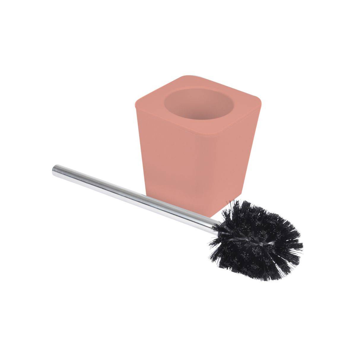 Paris Prix - Brosse WC Soft Touch "Vitamine" 39cm Corail - Image 1