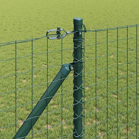 Poteau clôture acier galvanisé vert 160 x 3.2 cm, Poids :27.85kg - PANGIVO - Image 3