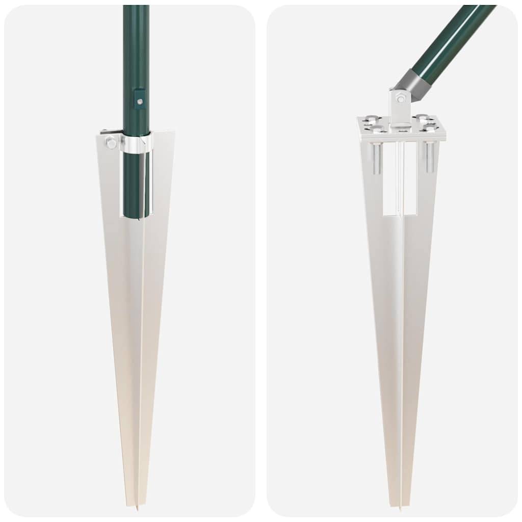 Poteau clôture acier galvanisé vert 160 x 3.2 cm, Poids :27.85kg - PANGIVO - Image 7