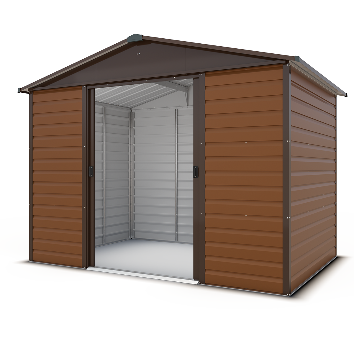 Yardmaster - Abri de jardin métal imitation bois 5,30 m2 Yardmaster + kit d'ancrage - Image 2