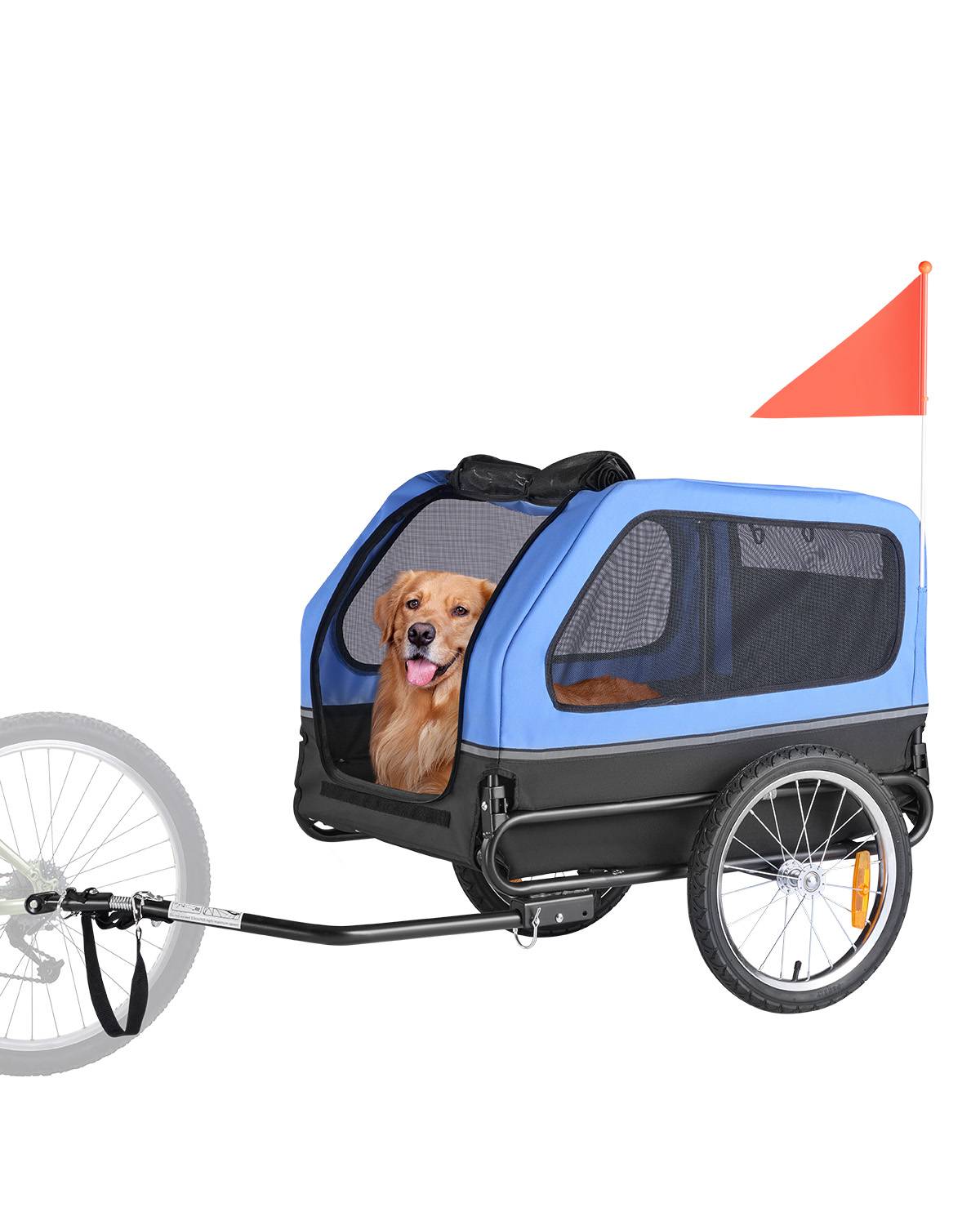 VEVOR Remorque de vélo pour chien animaux compagnie chat 40 kg résistant à l'eau - Image 1