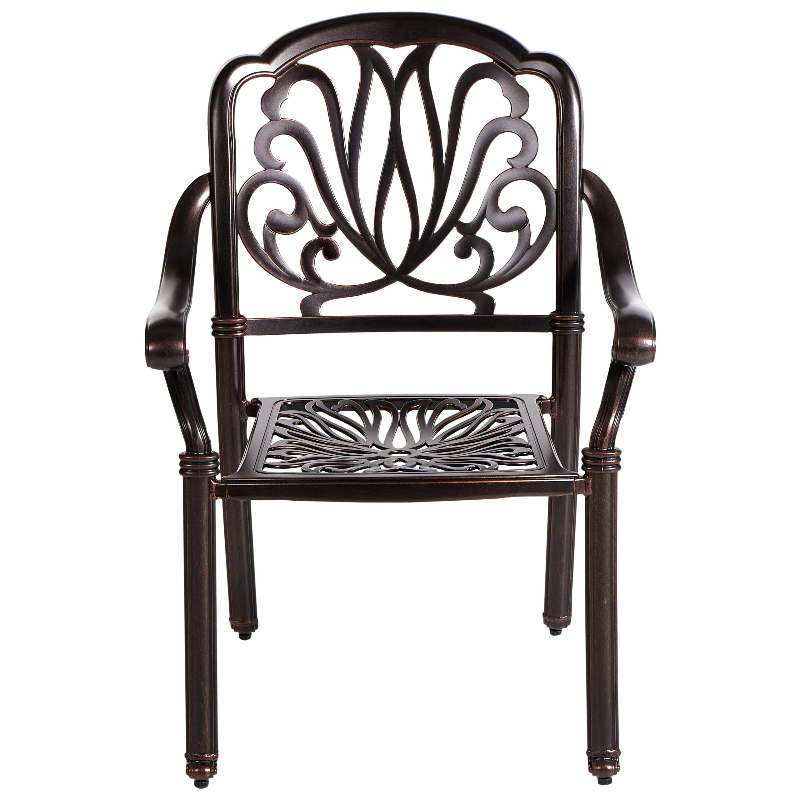 Beliani - Chaise de jardin Aluminium Marron foncé ANCONA - Beliani - Image 5