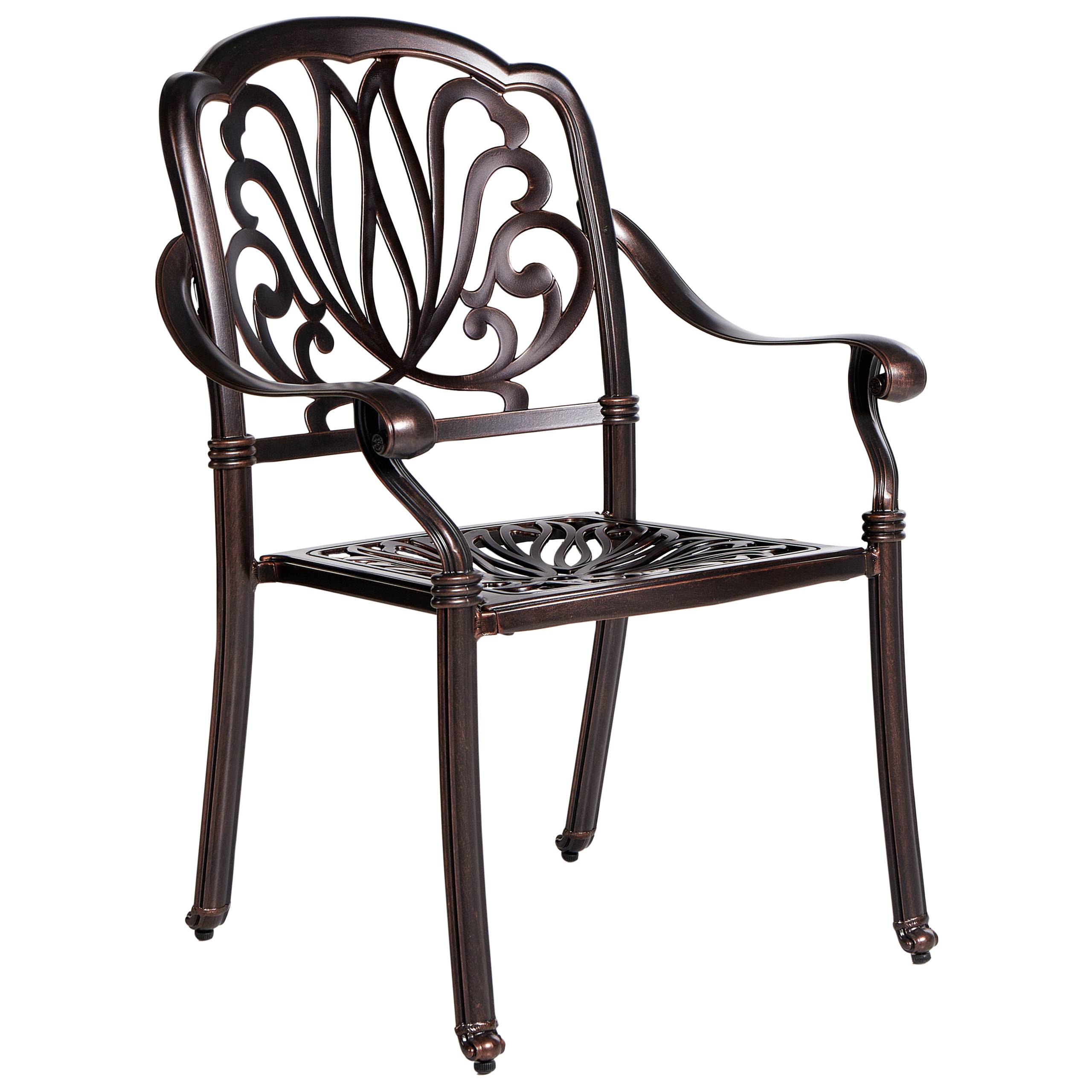 Beliani - Chaise de jardin Aluminium Marron foncé ANCONA - Beliani - Image 4