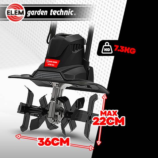 Elem Garden Technic - Motobineuse électrique 1050W - 4 fraises - 36cm - Elem Garden - Image 4