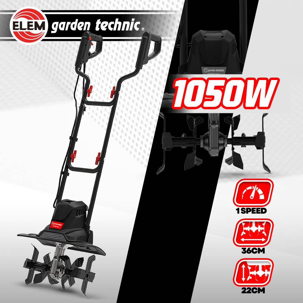Elem Garden Technic - Motobineuse électrique 1050W - 4 fraises - 36cm - Elem Garden - Image 2