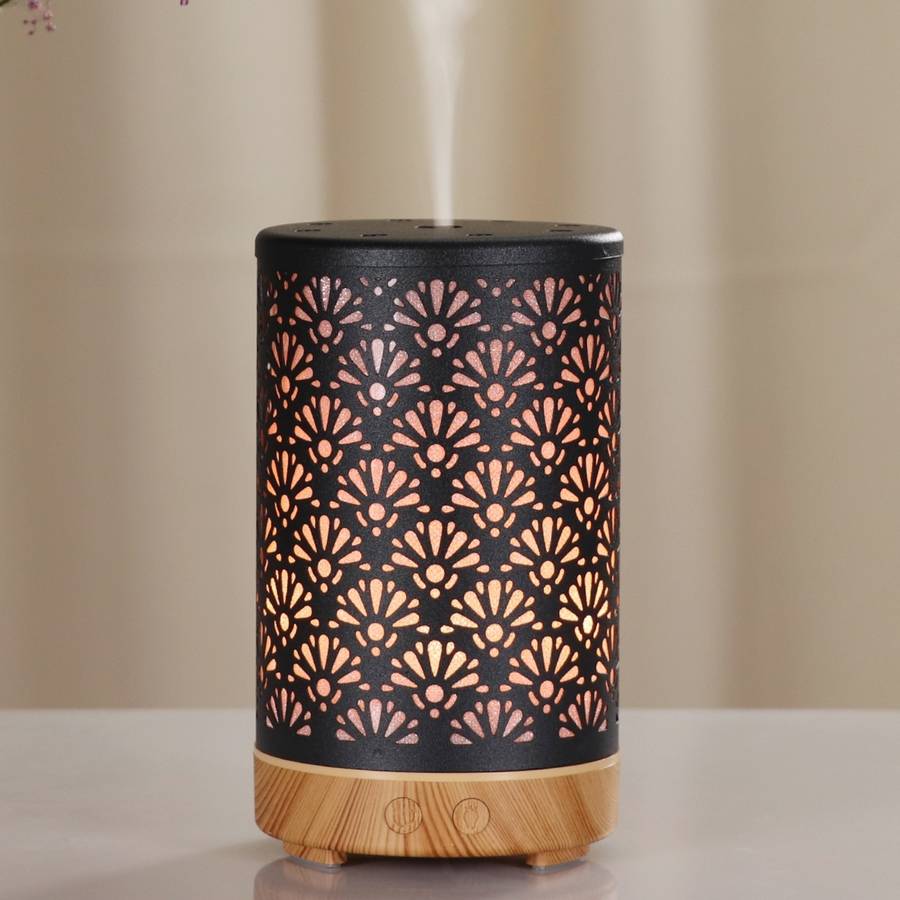 Zen'Arôme Diffuseur Aromathérapie avec Télécommande Sofia - Éclairage Led Personnalisable - Coque en Métal avec Motif Original - Image 6
