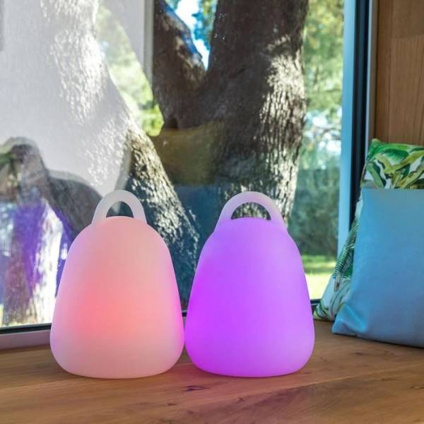 Lumisky - Baladeuse LED sans fil LUMISKY LIBERTY C25 - Waterproof et flottante - H 24 cm - Blanc et multicolore - Image 6