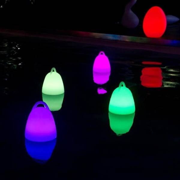 Lumisky - Baladeuse LED sans fil LUMISKY LIBERTY C25 - Waterproof et flottante - H 24 cm - Blanc et multicolore - Image 3