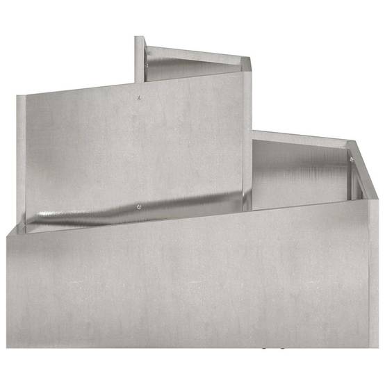 Vidaxl - Cache-pot de jardin Argenté 60 x 60 x 50 cm Acier inoxydable vidaXL 873575 - Image 6