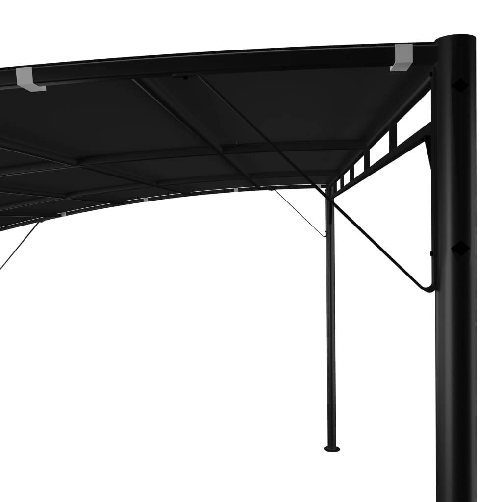 Tonnelle Abri de Jardin 4x3m Structure Acier et Toit Polyester pour Terrasse Anthracite – ComfortXL Outdoor Living - Image 5