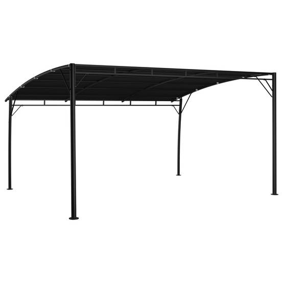 Tonnelle Abri de Jardin 4x3m Structure Acier et Toit Polyester pour Terrasse Anthracite – ComfortXL Outdoor Living - Image 4