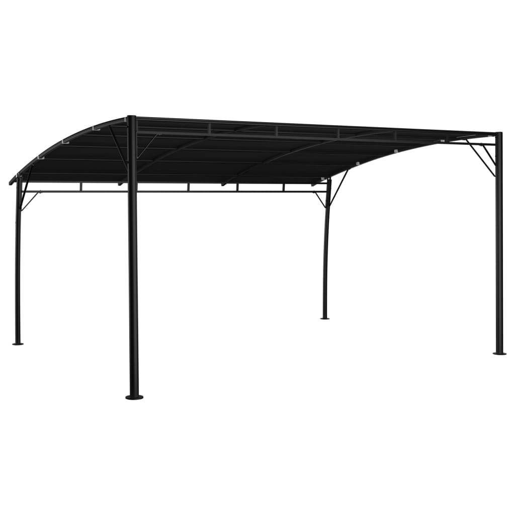 Tonnelle Abri de Jardin 4x3m Structure Acier et Toit Polyester pour Terrasse Anthracite – ComfortXL Outdoor Living - Image 4