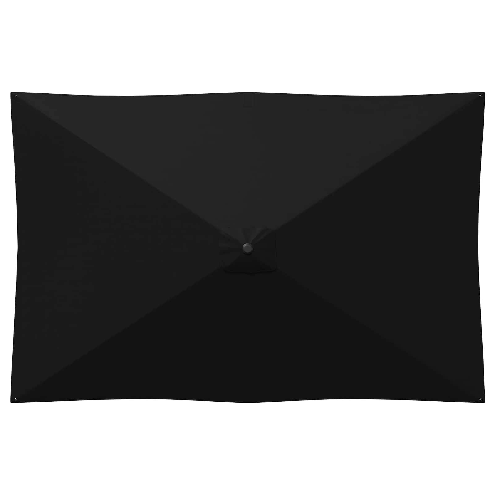 Parasol de jardin polyester noir 290 x 190 x 228 cm - PANGIVO - Image 4