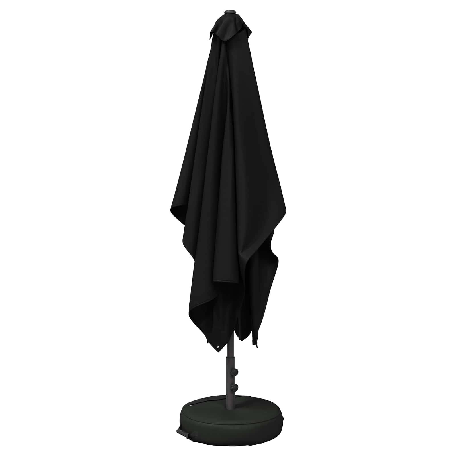 Parasol de jardin polyester noir 290 x 190 x 228 cm - PANGIVO - Image 3