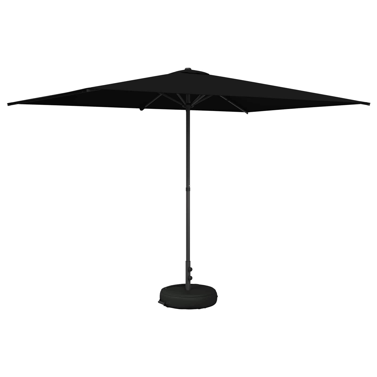 Parasol de jardin polyester noir 290 x 190 x 228 cm - PANGIVO - Image 2