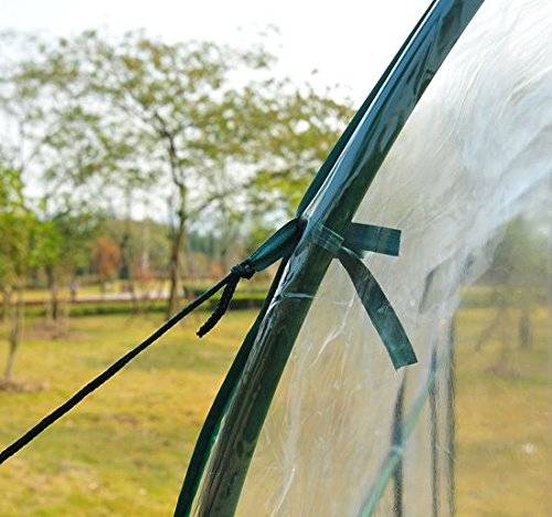 ComfortXL - Serre tunnel jardin PVC transparent acier 2 x 2,5 x 2 m pour potager protection hiver - ComfortXL Outdoor Living - Image 9