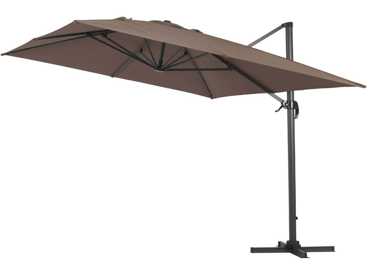 Habitat Et Jardin - Parasol Jardin Déporté Alu "sun 4" - Rectangle - 3 X 4 M + Housse De Protection - Taupe -habitat Et Jardin - Image 2