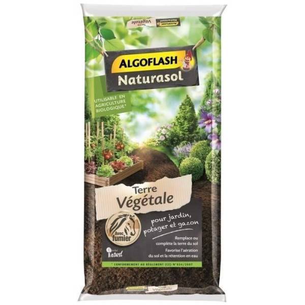 Algoflash - Terre Végétale Enrichie - ALGOFLASH NATURASOL - 40 L - Image 1