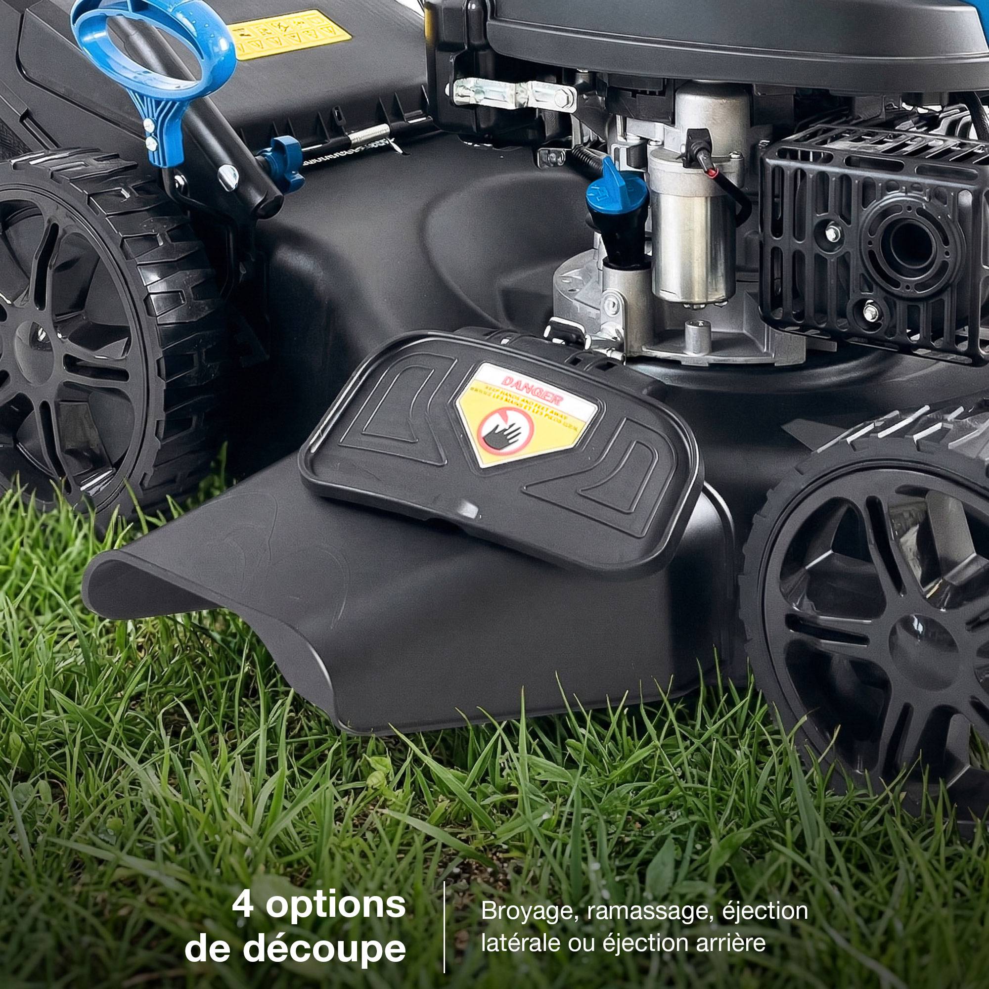 Tondeuse à Gazon Thermique Autotractée 51 cm 196 cm3 Démarrage Élec 70L HYM20200SPEX-EU Hyundai - Image 8
