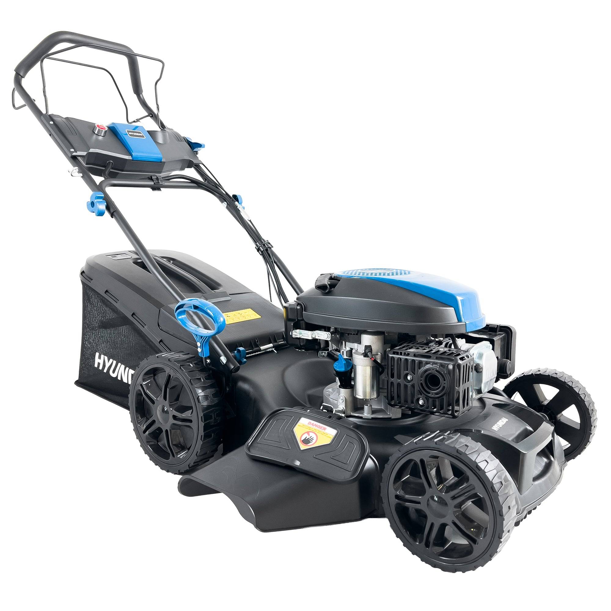 Tondeuse à Gazon Thermique Autotractée 51 cm 196 cm3 Démarrage Élec 70L HYM20200SPEX-EU Hyundai - Image 1