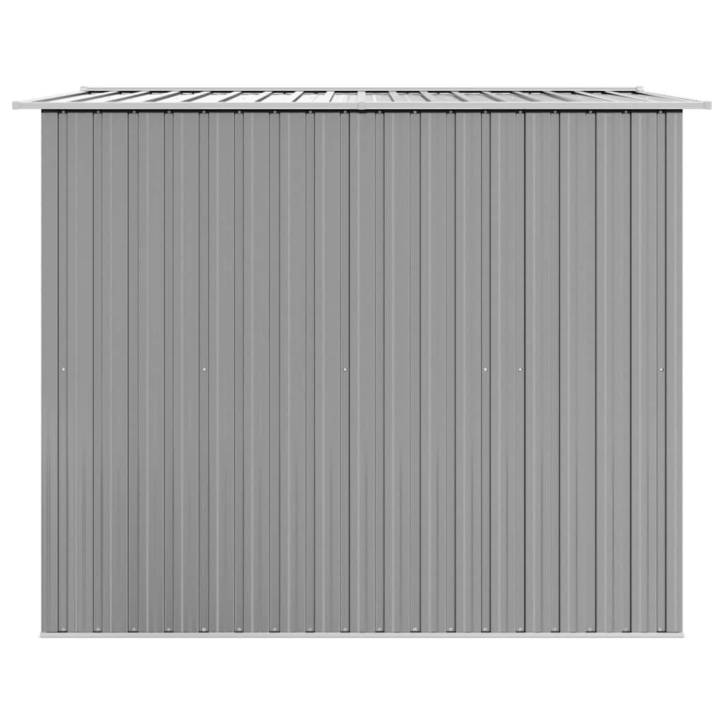 PANGIVO - Abri de jardin avec double porte coulissante - Acier galvanisé gris - 257x205x178 cm - Surface au sol 4,72m² - PANGIVO - Image 7