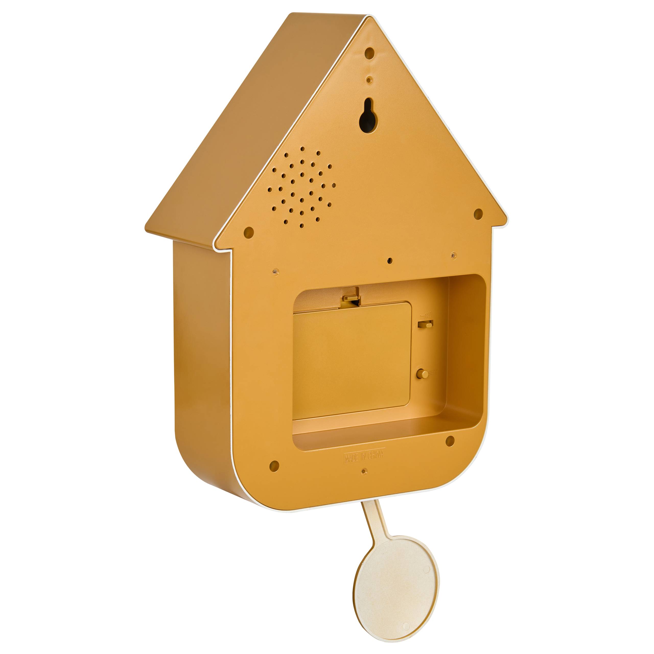 Beliani - Horloge murale Matière synthétique Jaune BONNEVAL - 24x9x41- Beliani - Image 4