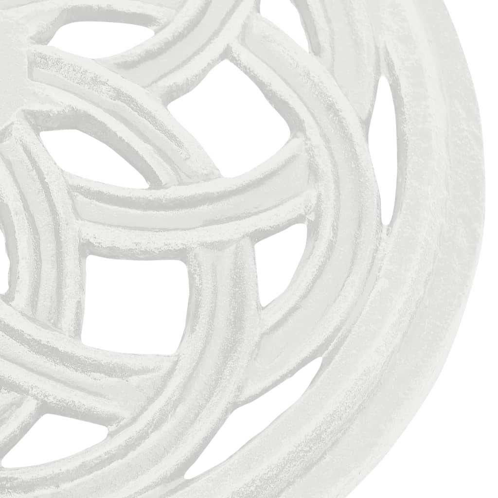 Socle de parasol - accessoire parasol Blanc 44x44x31 cm Fonte - MEUBLE PRO-JU5536 - Image 5