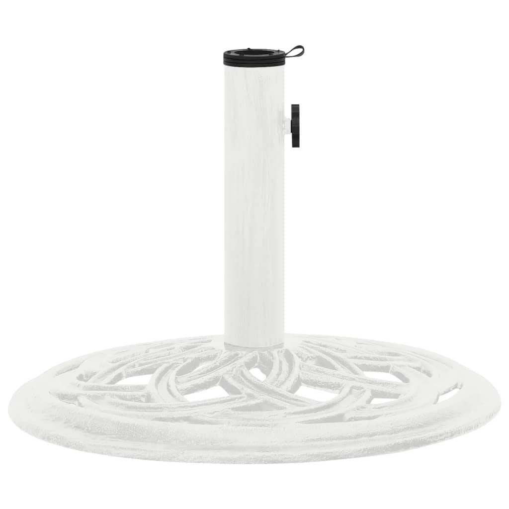 Socle de parasol - accessoire parasol Blanc 44x44x31 cm Fonte - MEUBLE PRO-JU5536