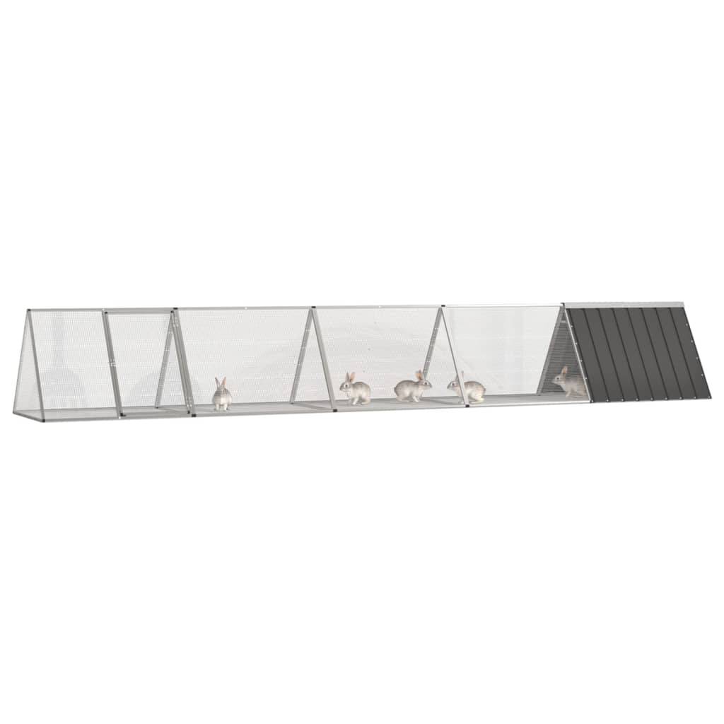 Vidaxl - Clapier Anthracite 504,5x80,5x71 cm Acier galvanisé vidaXL 3106448 - Image 2