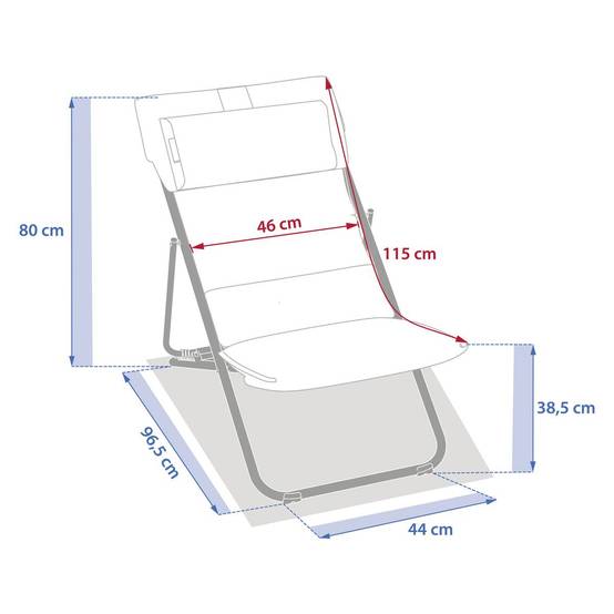 Hesperide - Chilienne de jardin empilable pliable Mirael acajou Hespéride - Image 8