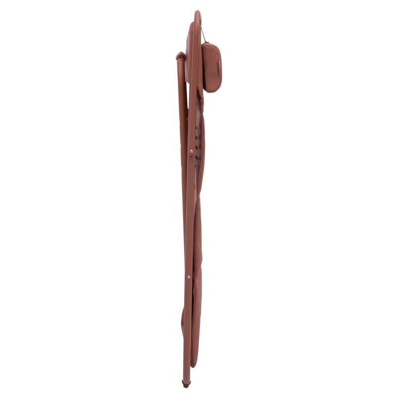 Hesperide - Chilienne de jardin empilable pliable Mirael acajou Hespéride - Image 7