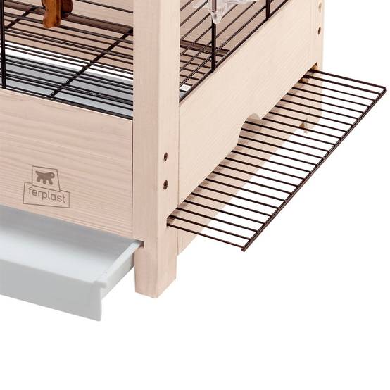 Ferplast - Ferplast Cage pour Oiseaux en bois FSC GIULIETTA 4, Canaris, Perruches et Oiseaux exotiques, Accessoires inclus - Image 5