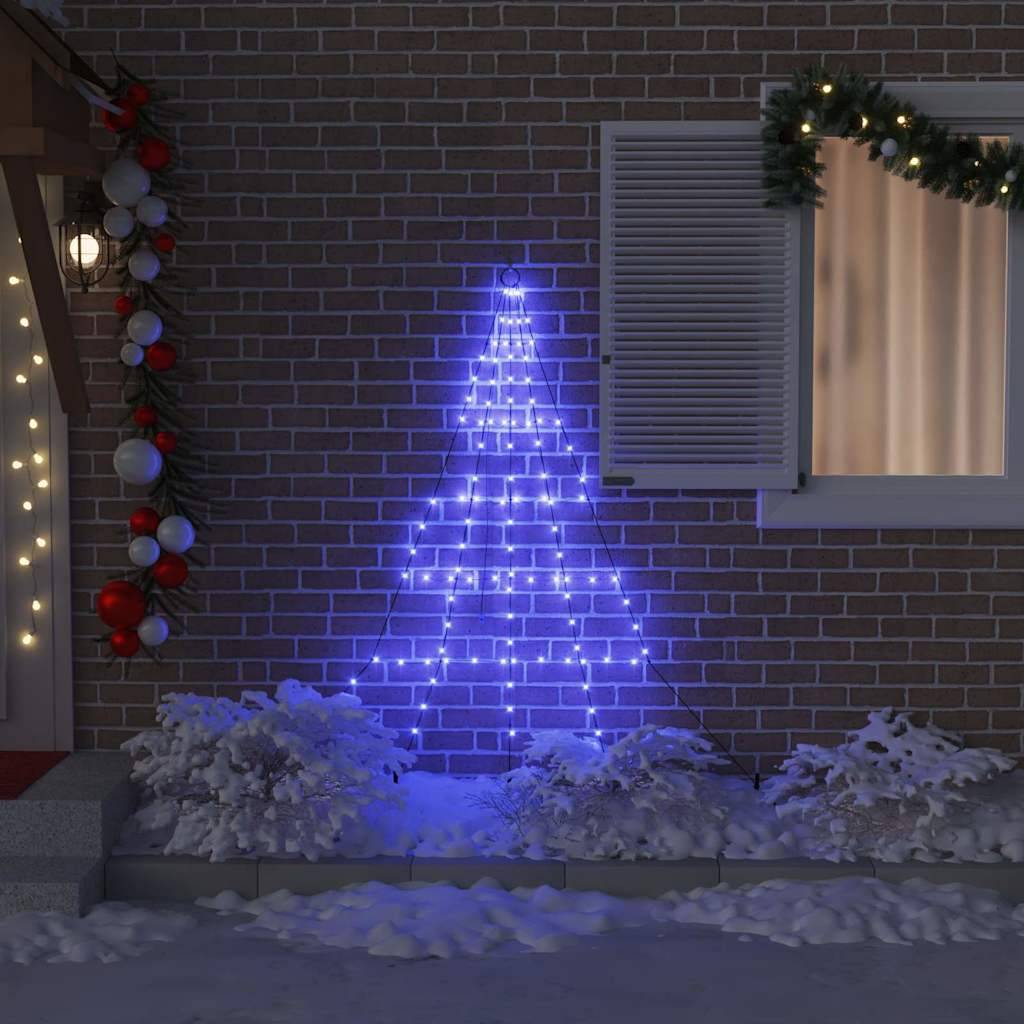 Vidaxl - Arbre de Noël LED avec piquets au sol Bleu 182 cm Métal vidaXL 42018740 - Image 4