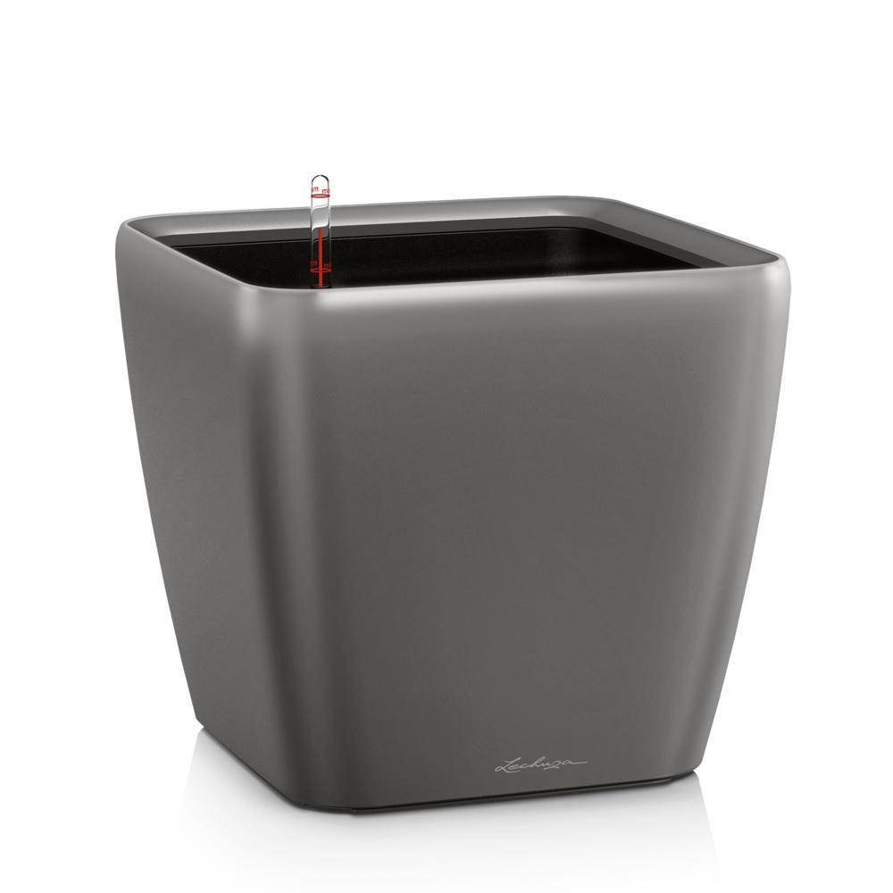 Lechuza - Pot Quadro Premium LS 21 - kit complet, anthracite métallisé 21 cm Lechuza - Image 1