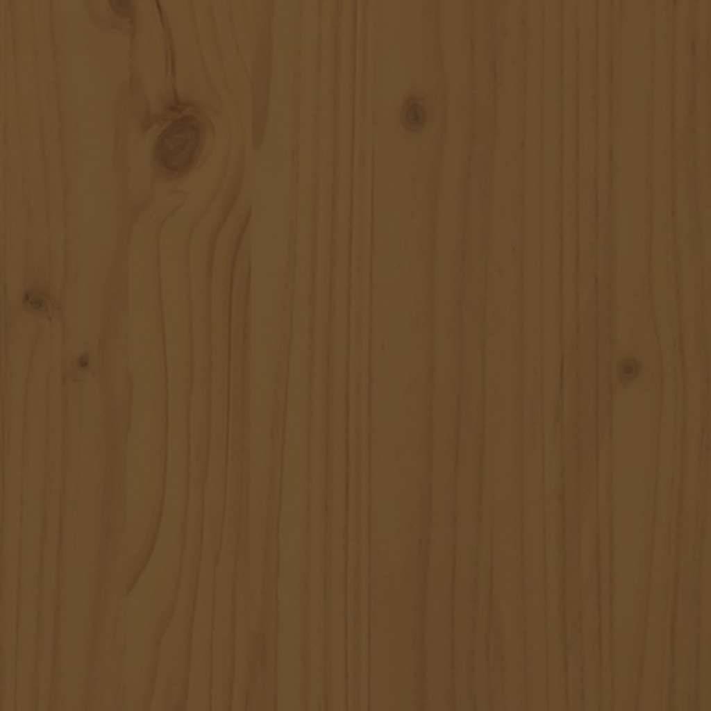 Repose-pied de jardin | Tabouret de jardin | Pouf et coussin marron miel bois de pin massif Maison Chic - Image 7