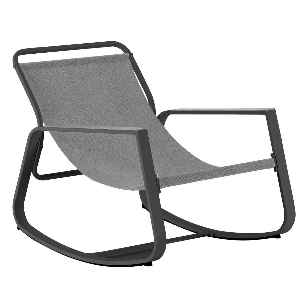 Hesperide - Fauteuil à bascule de jardin "Felinio" gris - Hespéride - Image 3