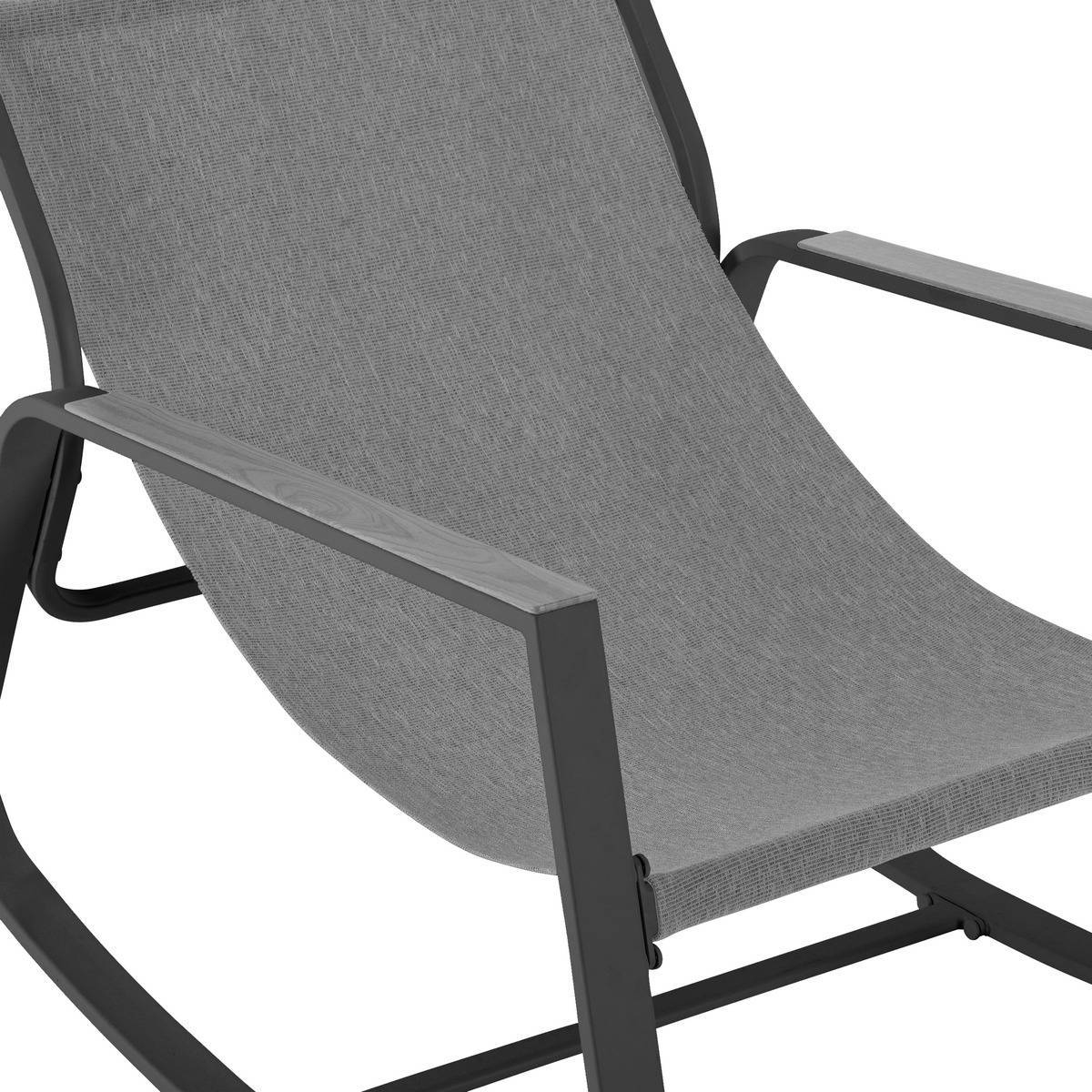 Hesperide - Fauteuil à bascule de jardin "Felinio" gris - Hespéride - Image 5